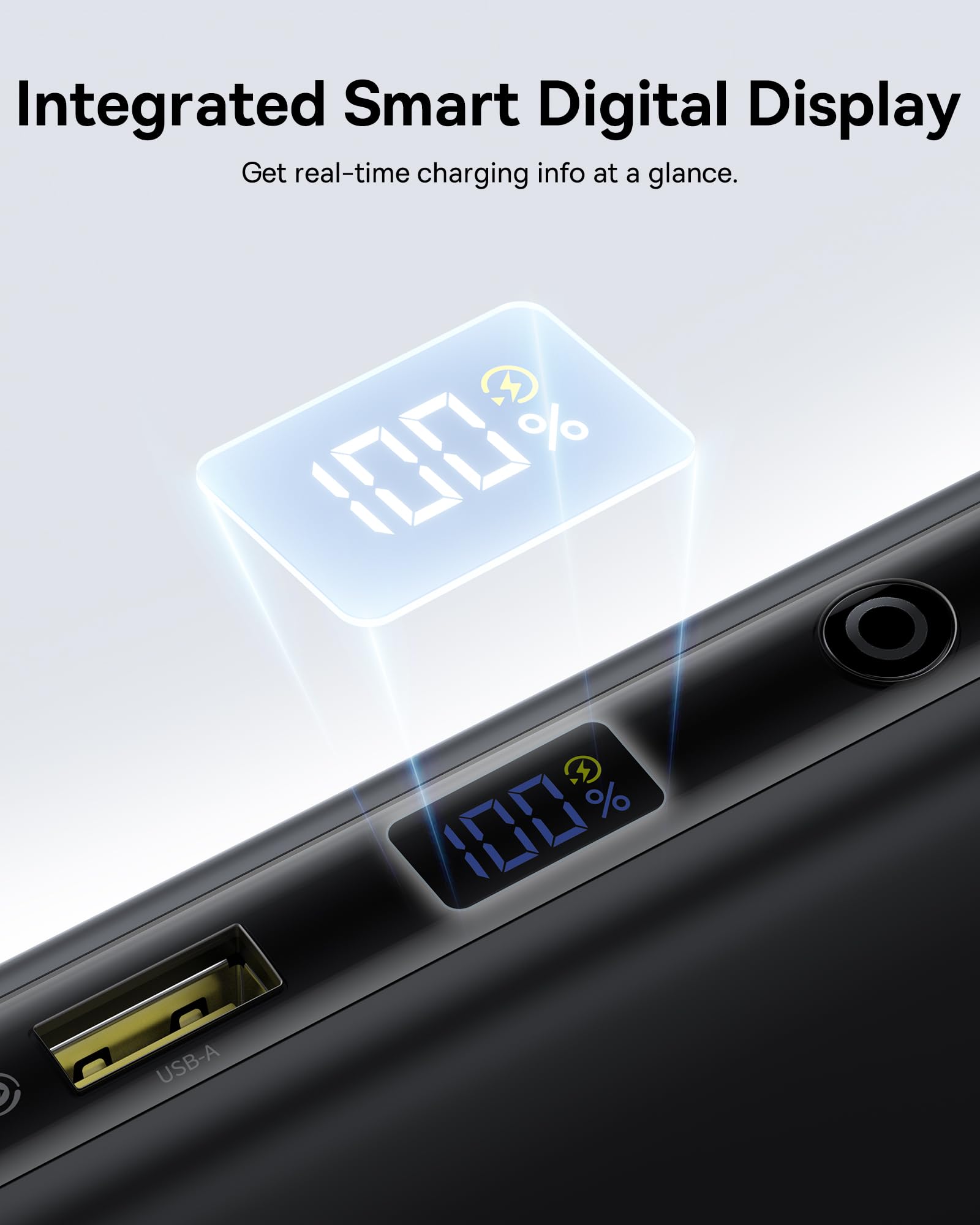 Baseus 100W Power Bank 20000mAh, Portable Laptop Charger with Built-in USB-C Dual Cables, Travel Essential PD QC Fast Charging for MacBook, iPad, iPhone 17/16, Samsung, Steam Deck, TSA-Approved - Image 6