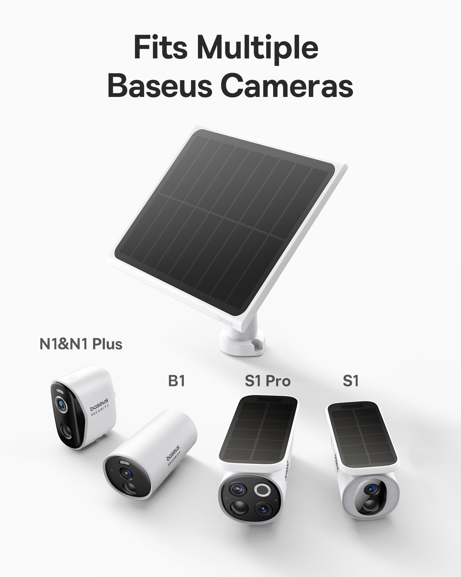 Baseus N1 2-Cam Kit Light Grey with Solar Panel 3W - Image 7