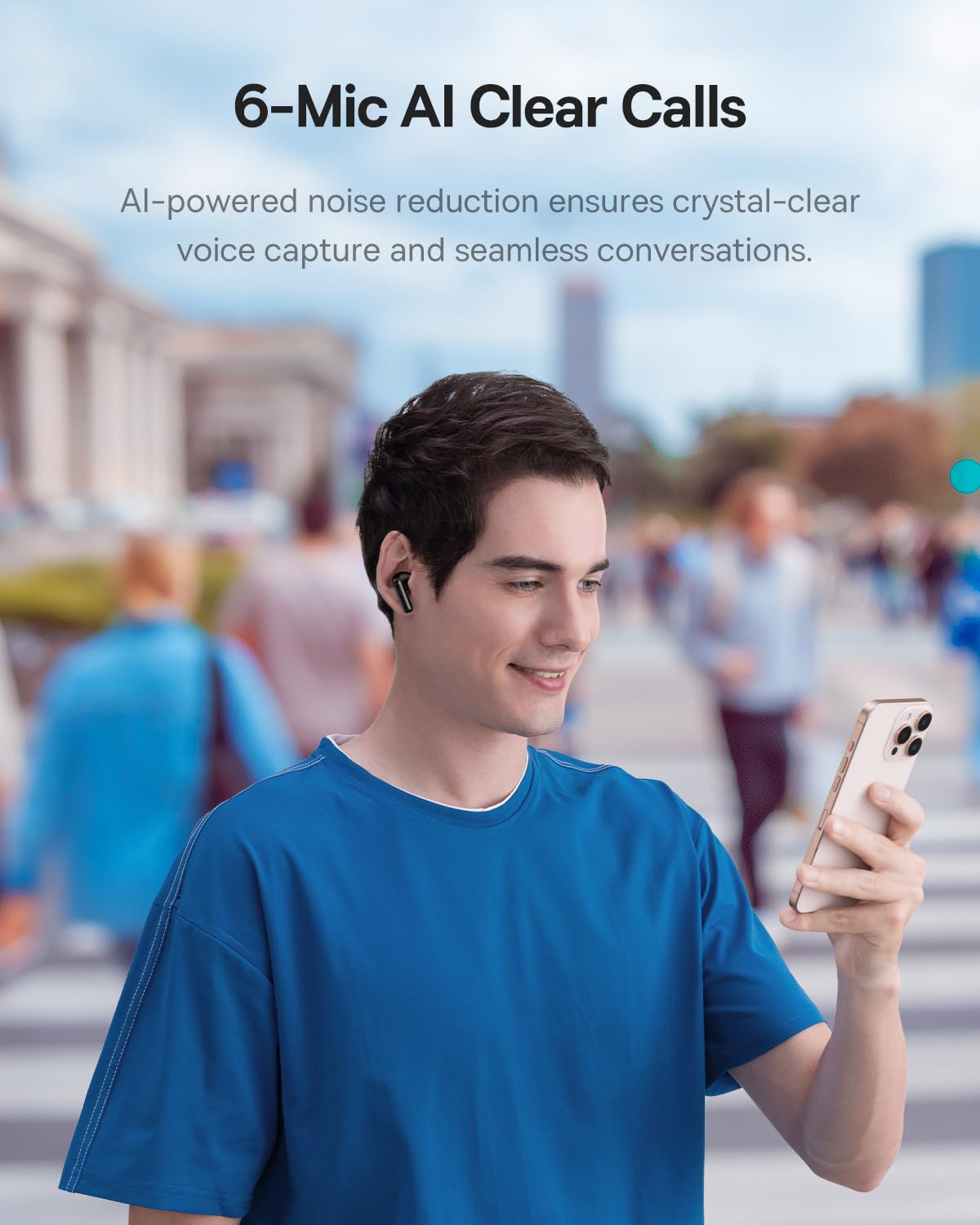 Baseus Bass BP1 Pro Noise Cancelling Wireless Earbuds, Real-Time Adaptive Noise Cancelling, Adaptive Active EQ, LDAC Hi-Res Sound, 6-Mic AI Clear Calls, 55H Playtime, IP55 Waterproof, Bluetooth 6.0 - Image 5