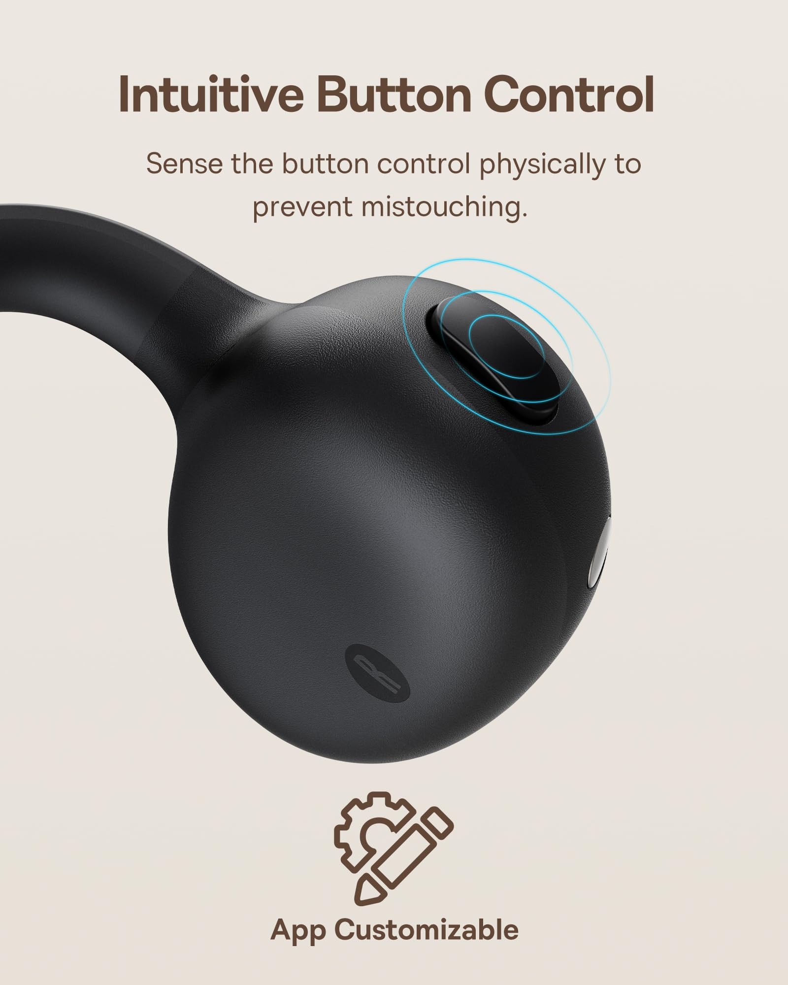 Baseus Bowie MC1 Open Ear Clip-On Earbuds, Adaptive Comfort with Anti-Drop Design, Impactful Sound with Adaptive Bass Boost, Adaptive Noise Cancelling Calls, IP57 Waterproof, 40H Playtime, Lightweight - Image 6