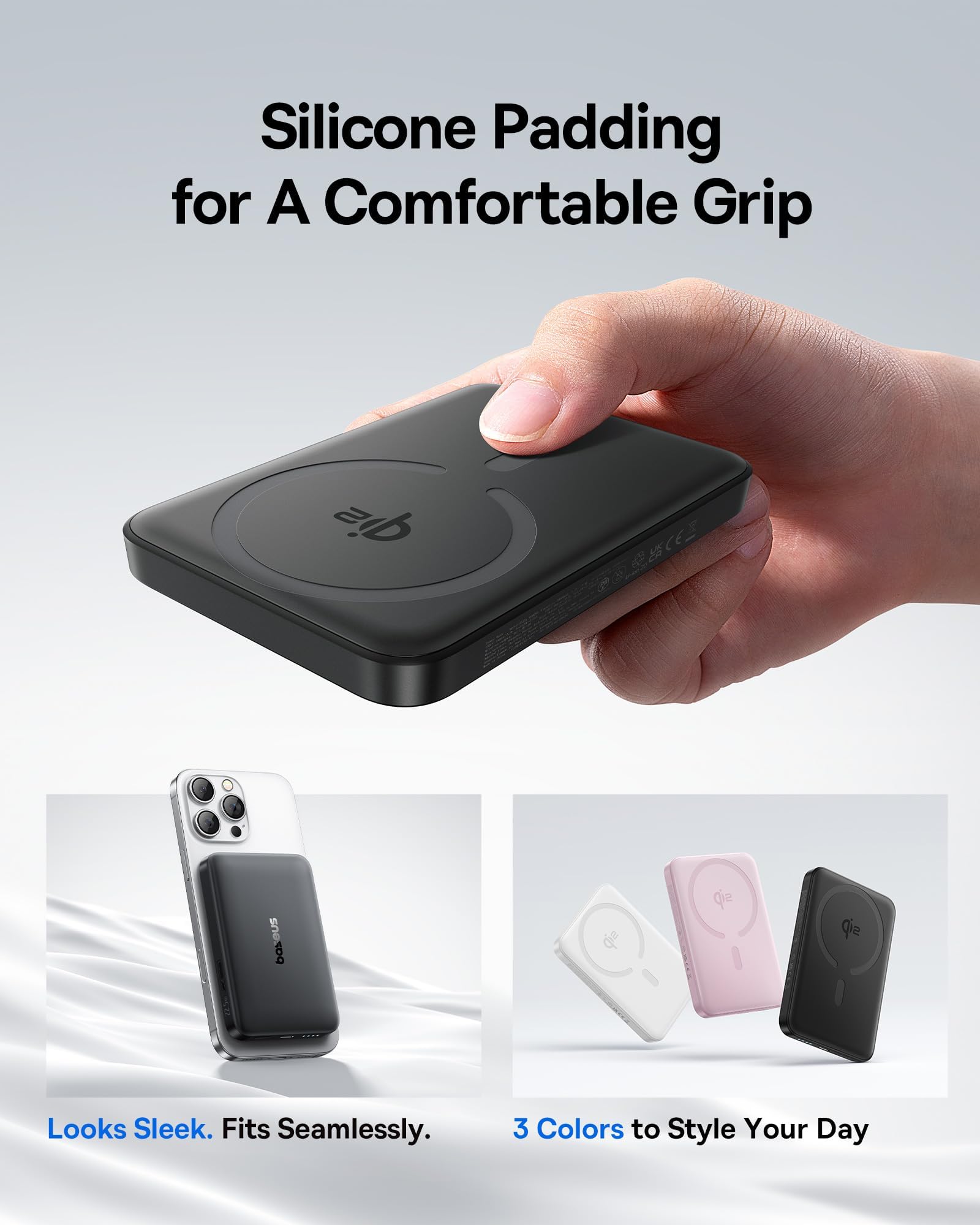 Baseus for MagSafe Portable Charger, Qi2 Certified 15W Wireless Magnetic Power Bank 10000mAh with USB-C Cable 22.5W PD Charging, Battery Pack Compatible with iPhone 17/16/15/14/13 Pro/Pro Max Series - Image 8