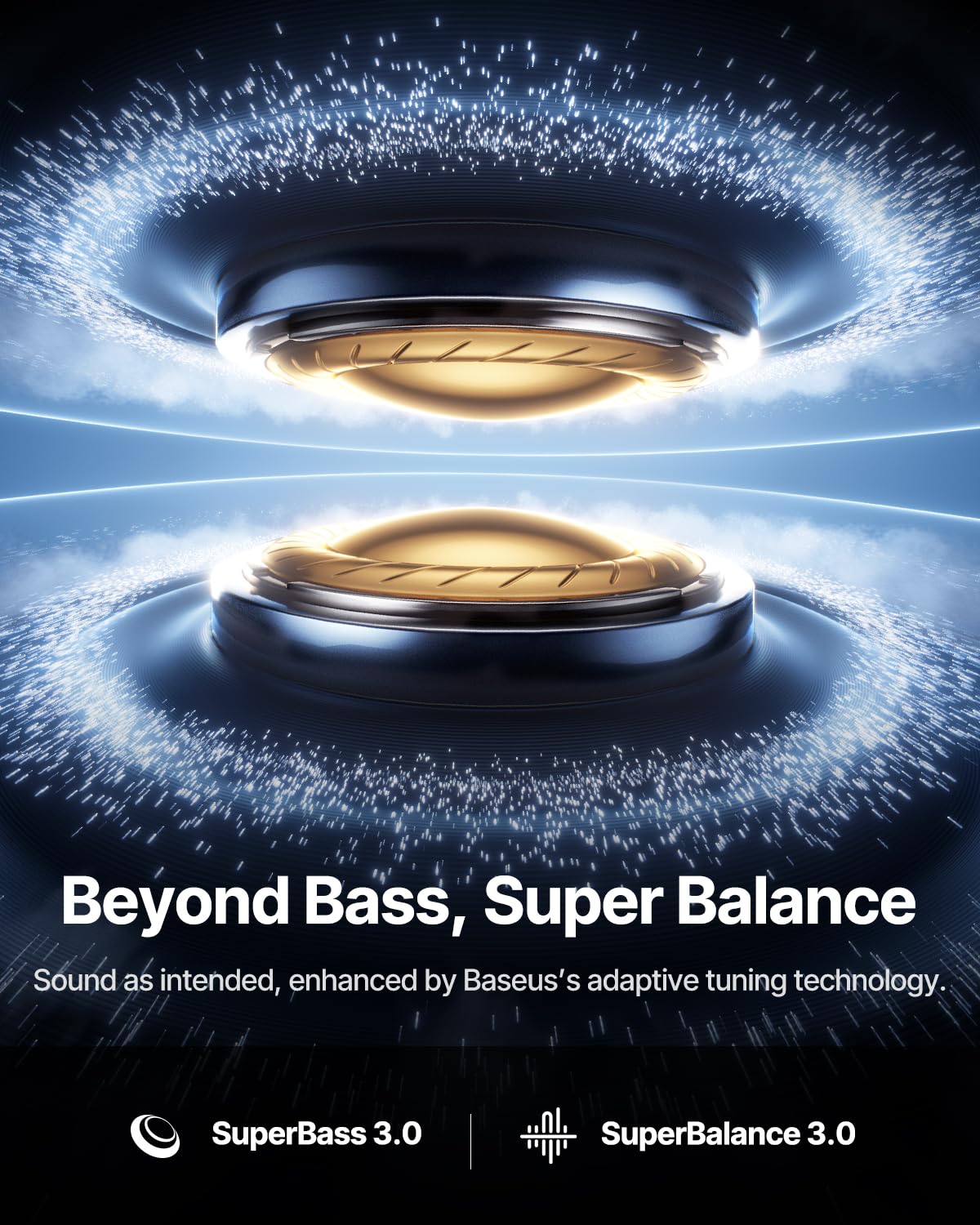 Baseus Inspire XP1 Adaptive Noise Cancelling Earbuds, Sound by Bose, Dolby Audio, Premium Real-Time Adaptive ANC, Adaptive Tuning Sound, Natural Fit Design, 6-Mic Adaptive Clear Calls, 45H Playtime - Image 4