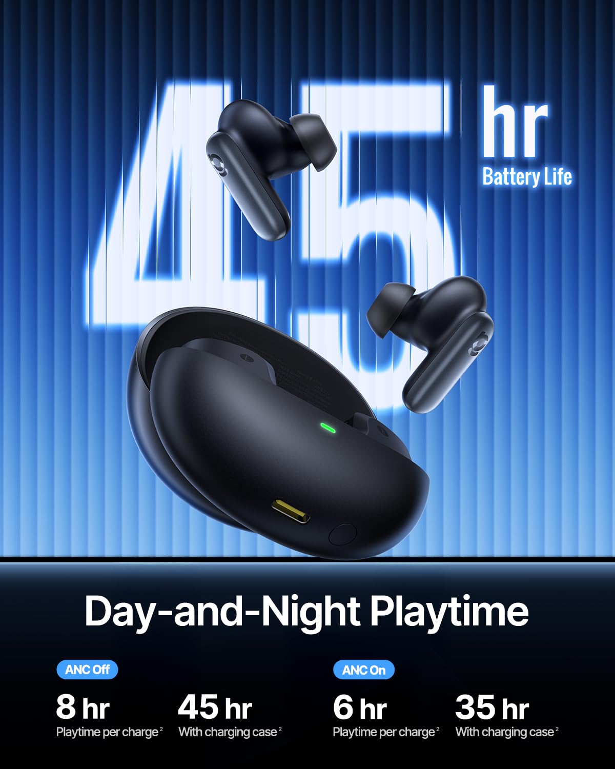 Baseus Inspire XP1 Adaptive Noise Cancelling Earbuds, Sound by Bose, Dolby Audio, Premium Real-Time Adaptive ANC, Adaptive Tuning Sound, Natural Fit Design, 6-Mic Adaptive Clear Calls, 45H Playtime - Image 7