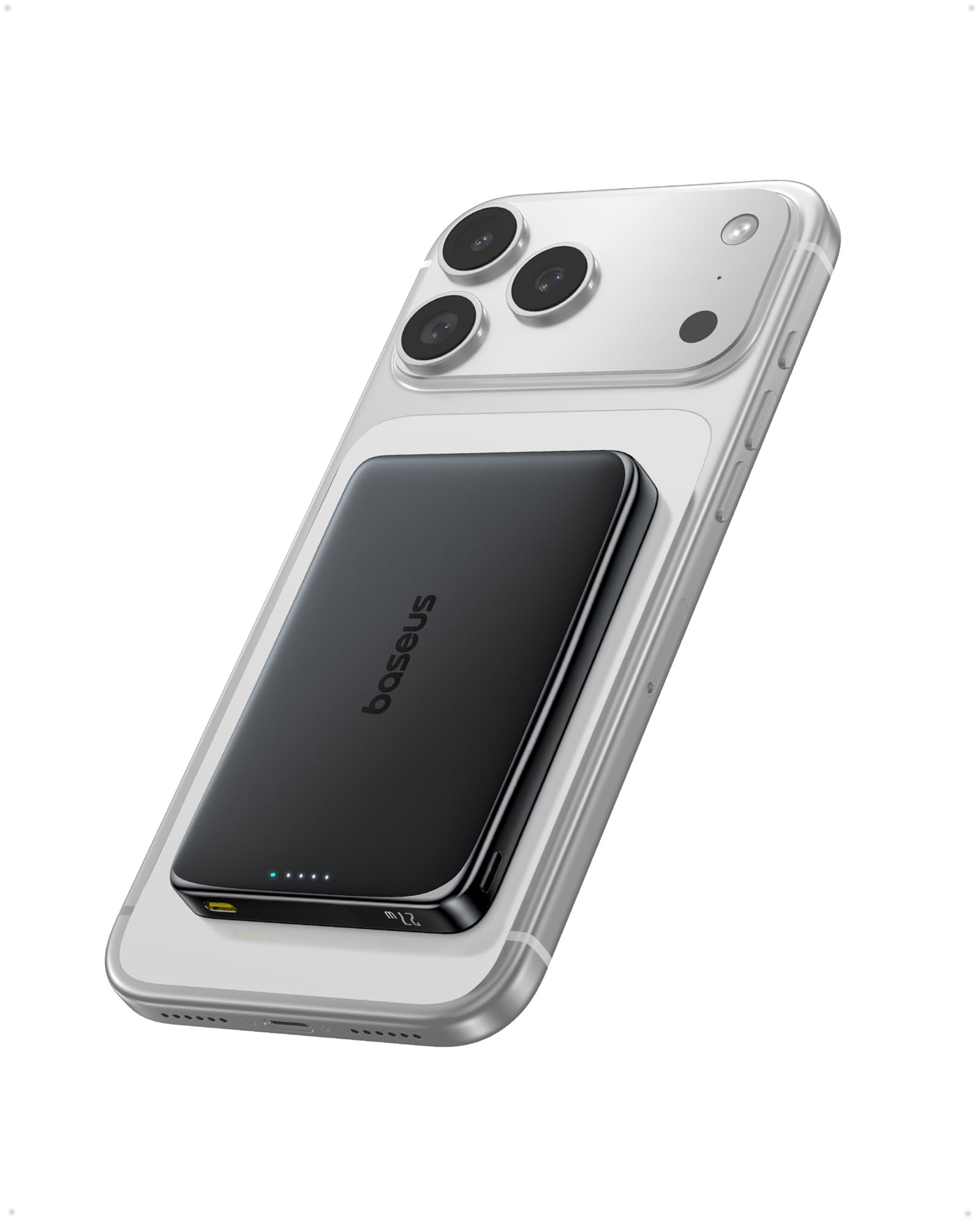 Baseus Picogo Power Bank, 0.5" Ultra Slim 10000mAh MagSafe Portable Charger, 27W Fast Charging Magnetic Battery Pack, Upgraded Polished Alloy Wireless Charger for iPhone 17 Pro Max/Air/16/15/14/13/12 - Image 8