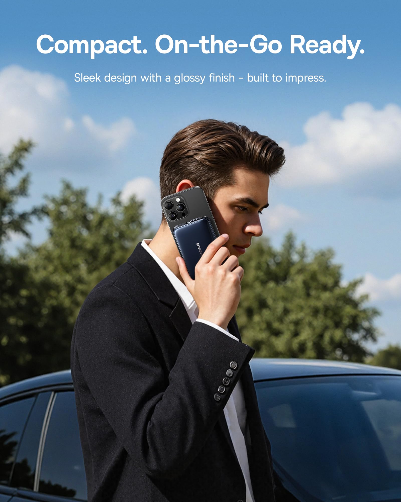 Baseus Picogo Qi2.2 25W Magsafe Portable Charger Power Bank 10000mAh 45W, with Built-in Cable USB-C Fast Charging Magnetic Battery Pack for iPhone 17/16/15/14/13/12 Pro Max/Pixel 10 Pro, Black - Image 8