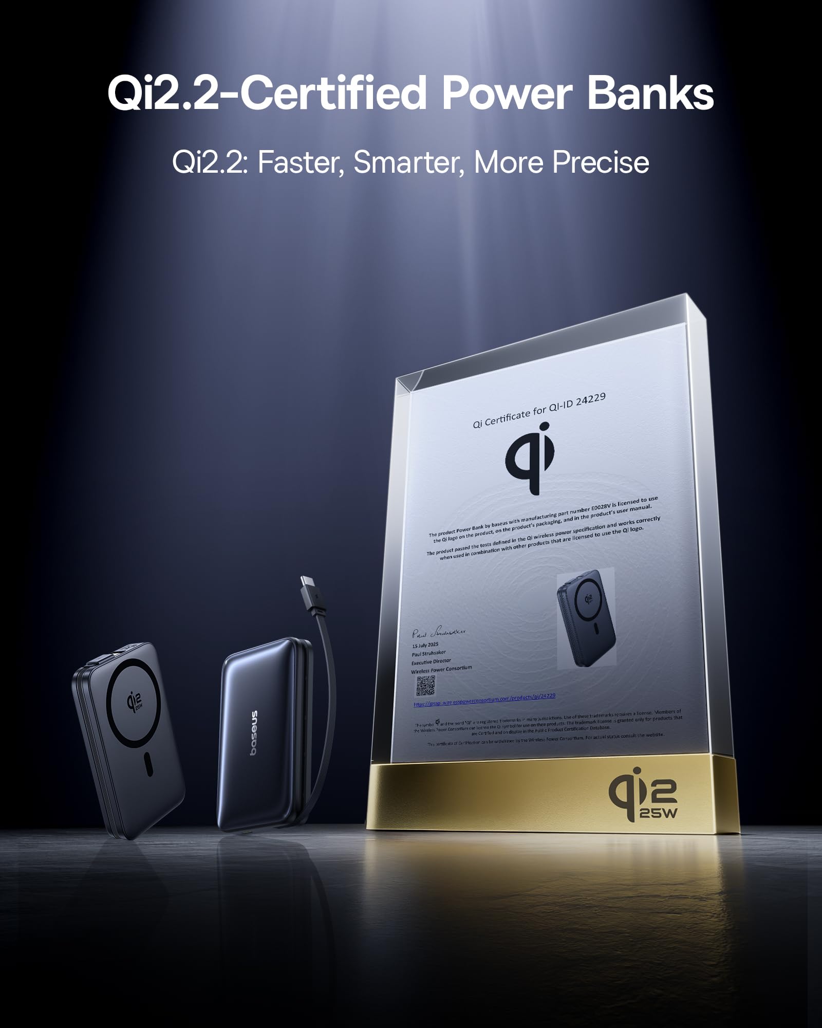 Baseus Picogo Qi2.2 25W Magsafe Portable Charger Power Bank 10000mAh 45W, with Built-in Cable USB-C Fast Charging Magnetic Battery Pack for iPhone 17/16/15/14/13/12 Pro Max/Pixel 10 Pro, Black - Image 9