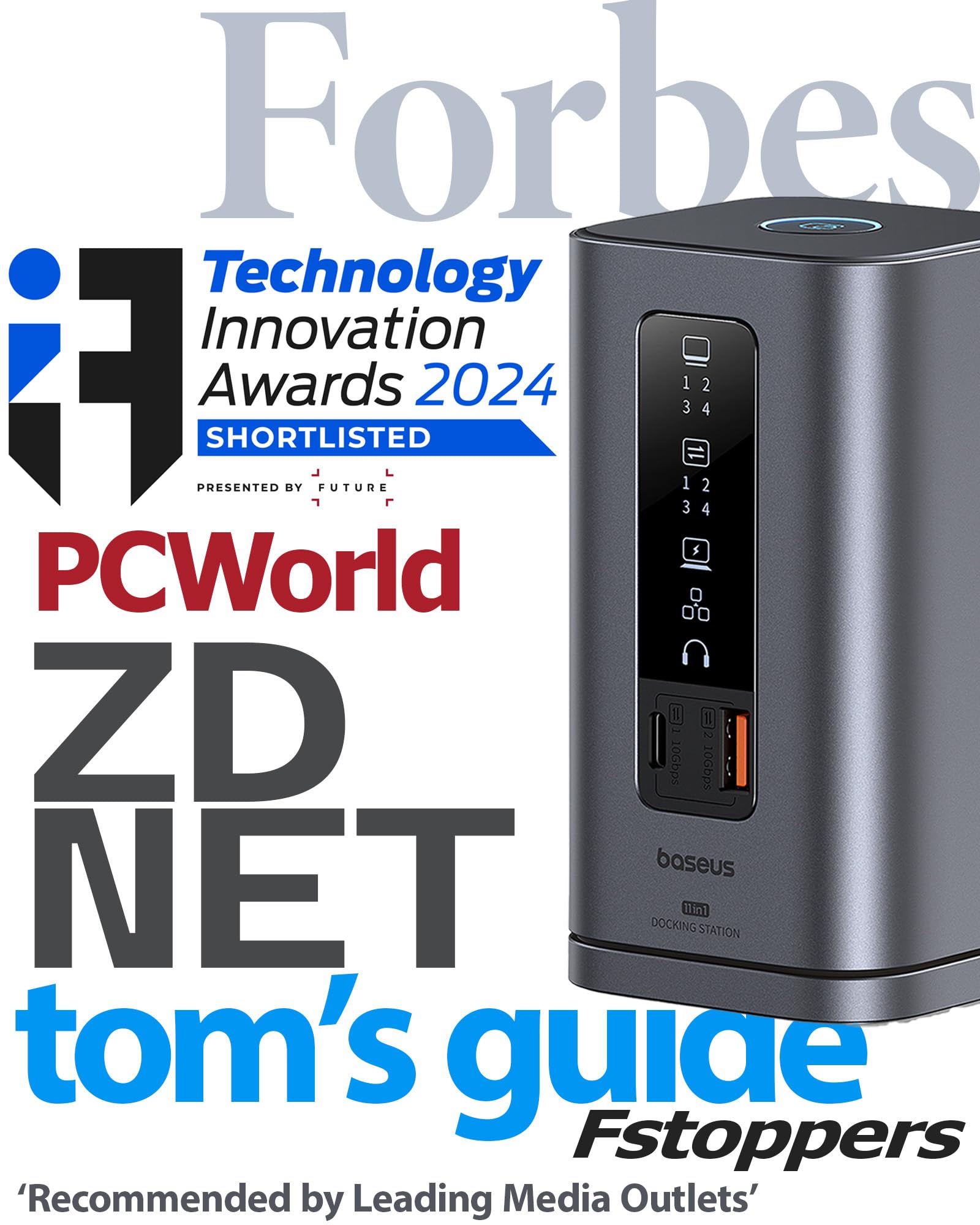 Baseus Spacemate Docking Station, 11-in-1 USB-C Dock for Windows Laptop, Triple Display with 4K HDMI & DP, 10Gbps USB-C & USB-A, Ethernet, Audio, 100W PD Charging for Dell HP Lenovo Acer and More - Image 7