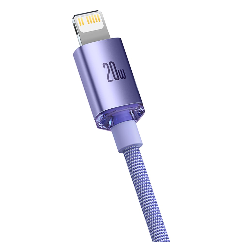 Baseus Type-C – Lightning Cable, Crystal Shine Series Fast Charging D - Image 3